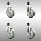 Service Caster 5 Inch 316SS Gray Polyurethane Swivel 1-3/4 Inch Expanding Stem Caster Set SCC SCC-SS316EX20S514-PPUB-134-4 - alternate 1